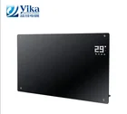 Hot selling home decorated electric room heater glass wall flat panel heater 1500w
