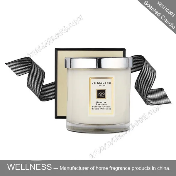 luxury scented soy wax in glass jar candle