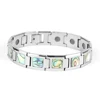 Abalone Shell Jewelry Bracelet Tungsten Carbide Mens Chain