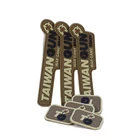 Rubber Labels Custom Embossed Brand Name Logo 3D Silicone Patches Raised Rubber PVC Badges For Shoes Bags