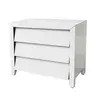 Modern Unique High quality furniture 3 drawers White Chest cabinet with mirror