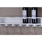 Wine Bottles Stemware Glasses Elegant Wood Storage Wall-Mounted Wine Rack for Kitchen, Dining Room, Bar, Wine Cellar