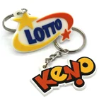 Personalized Custom Blank Keychains 2D/3D PVC Rubber Keychain With Logo