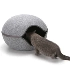 Eco-Friendly cat cave pet bed, egg shape cat bed, felt cat bed
