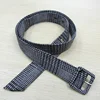 2019 Zhejiang Manufacturer Grommet Holes Cotton Woven Fabric Belt For Women