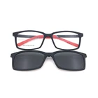 hot selling all face women clip on glasses optical frame with tac polarized