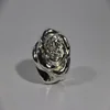 silver glass rose decorative binder clips
