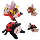 Mini Plush Finger Puppets Toys Plush Animal Finger Toy Stuffed Ladybug Bee Finger Puppets