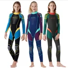 custom logo printed sharkskin YKK zipper 2.5mm neoprene wetsuit pattern for children