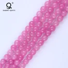 Faceted round shape multi color agate gemstone beads for jewelry making