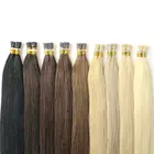 Customized Color Pre Bonded Cuticle Remy Aligned Hair Keratin U Flat I Tip Human Hair Extensions