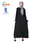 Zakiyyah TH905 Arab Muslim Online sale Solid color Abaya Maxi Dress