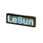 Stock Usb Flashing Name Tag USB Programmable Scrolling Message LED Badge Pin