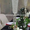 China Tall Centerpiece Vases and Wedding Centerpieces Flower Stand Iron Paint with Crystal beads