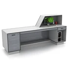 Best Sell Modern Design Gray Office Table Front Counter Reception Desk