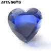 #34 Lab Created Sapphire Heart Cut Synthetic Blue Gemstones Prices Per Carat