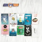 custom design high quality customized logo enamel pin wholesale price enamel pin badge new with backcard