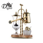 Stainless Steel Gold Color Royal Espresso Cafetera Balancing Siphon Coffee Maker