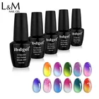 L&M Free Sample ibdgel mood effect gel nail uv color change gel polish nailart
