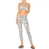 Active wear for women two piece set sexy snake skin pants and top
