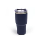 Designer stainless steel vacuum insulated coffee cup