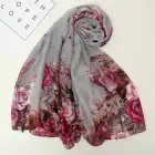 Original Flower Design Digital Printing Lightweight Shawl Scarf Hijab