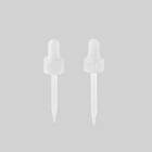 High quality white dropper plastic lotion pump with transparent cap