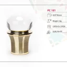 Round ball shape Factory plastic crystal perfume bottle caps and bottle stopper