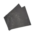 Customized logo printed anti slip paper tray mat