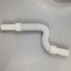 PP Bag Packing Plastic Collapsible Waste Drain Pipes bathroom faucet accessories