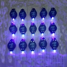 Cheapest UV led light keychain for promotional,395nm light up led keychain flashlight as souvenir gift