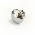 kitchen silver finish round 29 mm small cabinet door chrome knobs