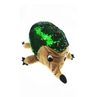 Sequins cute small hedgehog shaped animal plush hedgehog toy