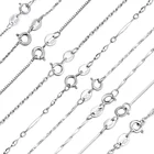 Italian 925 Sterling Silver Jewelry Solid Silver Necklace Chain For Women with 16/20inches base link chain