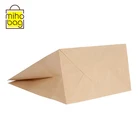 Gsm Paper Bag Brown Paper Bag 50 Gsm 60 Gsm Flexo Printing 5 Sizes Brown Kraft Paper Takeaway Food Bag