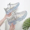 OEM custom wholesale latest design fashion sneakers casual luxury crystal shoes women