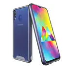 TPU PC 2 in 1 clear phone case for samsung galaxy M20 shockproof design cellphone case with raised corner