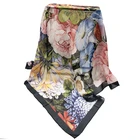 Hot selling high quality digital printing wholesale new twill silk viscose scarf for women