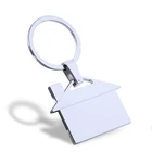 High Quality Custom Soft Enamel House Shaped Home Key Decorate Holder Keychain