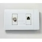 America standard sat tv and tel socket outlet for south america and central america