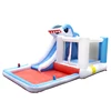 NT-63001 Popular inflatable shark combo castle with pool