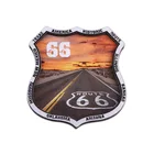 3D personalized American Highway MDF magnets fridge for USA souvenir tourist gift