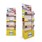 Grandfly Cardboard Shelves Merchandising Display for Snack Candy,Bakery Bread Cardboard Shelf Display
