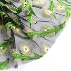 New arrival bridal lace 3D flower lace embroidery flower lace fabric