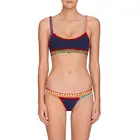 Multicolor New Fashion Extreme Sexy Woman Swimwear Swimsuit Set Handmade Crochet Bikini