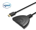 HDMI Switch 3x1 Switch Splitter with Pigtail Cable Supports Full HD 1080P 3D Player