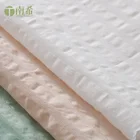 XS21 China Factory Elegant High Quality Silk rayon Cotton bubble crepe Silk Cotton Fabric silk rayon fabric