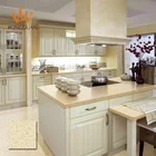 Foshan cheap price yellow color custom quartz table tops