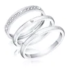Loftily Jewelry Multiple Rings Set Stackable Anti-tarnished Minimalist Simple Thin Dainty diamond Rings for Women Ladies Girls