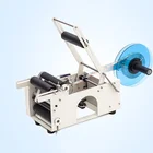 Big bottle label applicator machine manual wine round bottle labeler machine from Myway